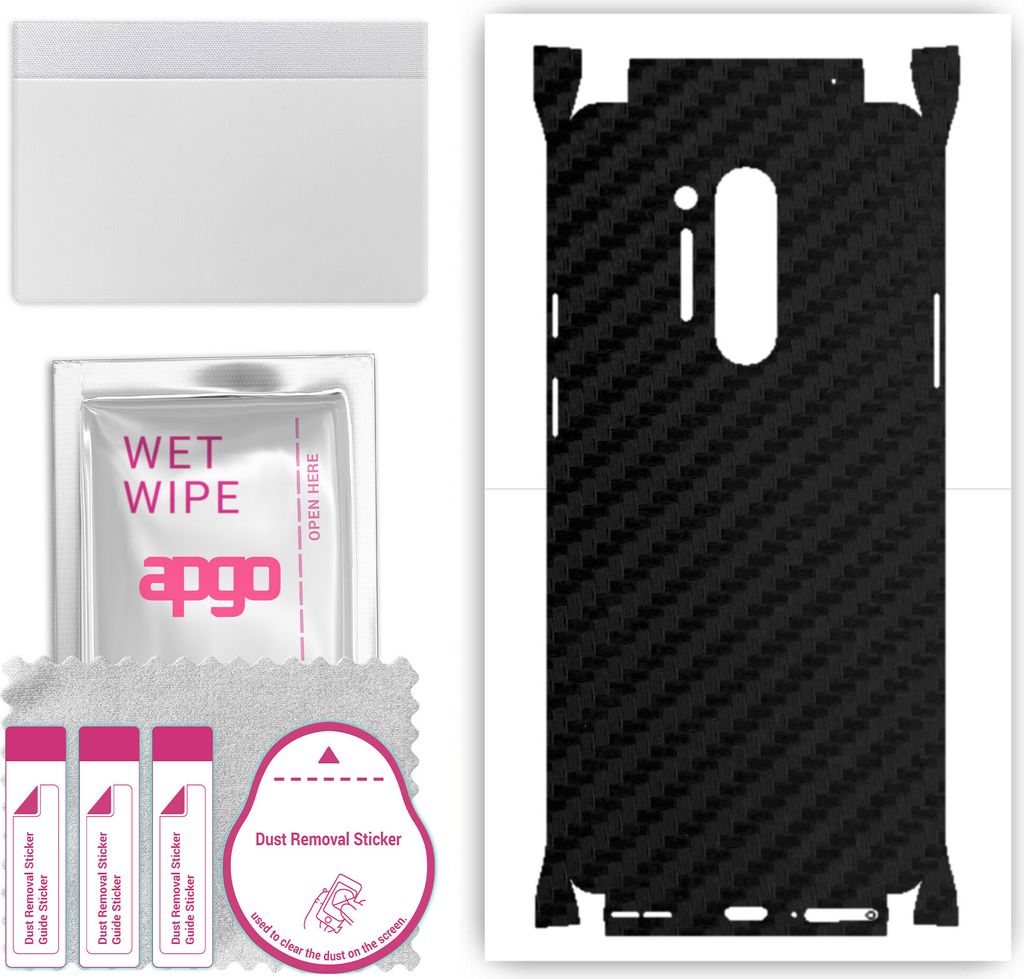 apgo Rückseite + Seiten Schutzfolie, Skin, kompatibel mit OnePlus 8 Pro, Hinten Displayschutzfolie aus Vinylfolie, kratzfest, einfache Montage - S...