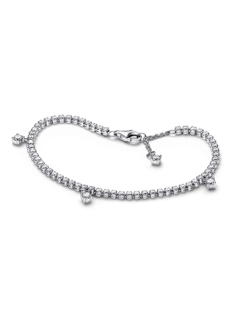 Pandora Armband 592401C01 Tennis Bracelet Sparkling Drops 925 Sterling Silber Zirkonia 20
