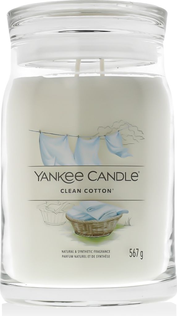 Yankee Candle 1630644E, Zylinder, Weiß, Baumwollblüte, Produktbild 