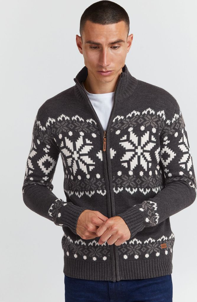 !Solid SDNoran Herren Strickjacke Cardigan Grobstrick mit Produktbild 