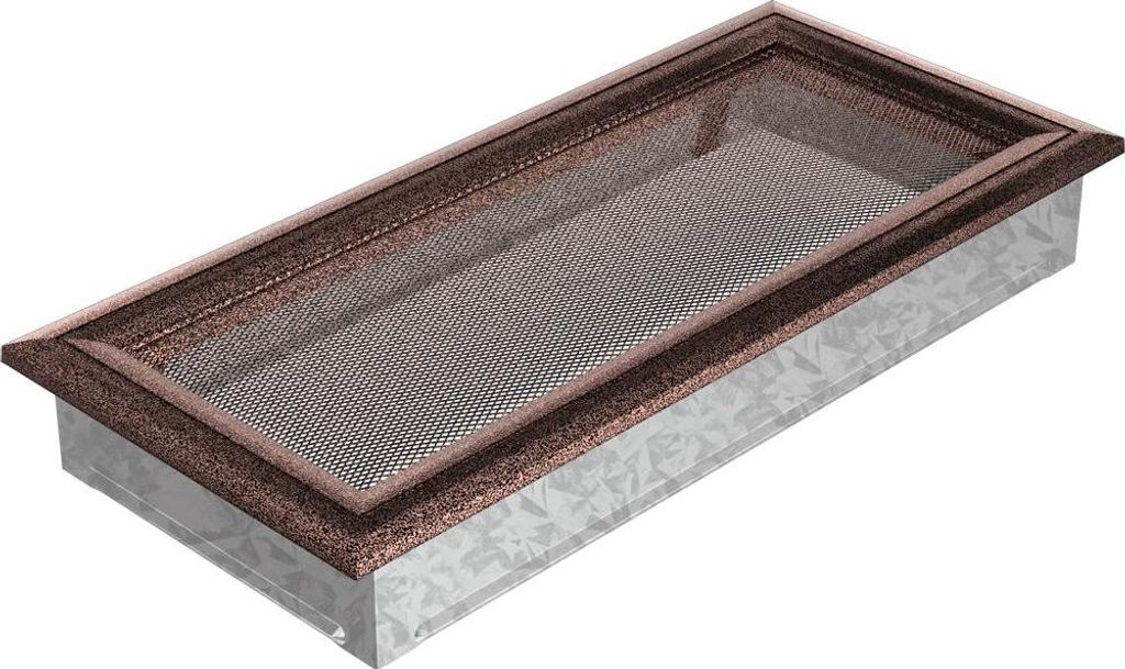 Lüftungsgitter Oskar 17x37 gemaltes Kupfer