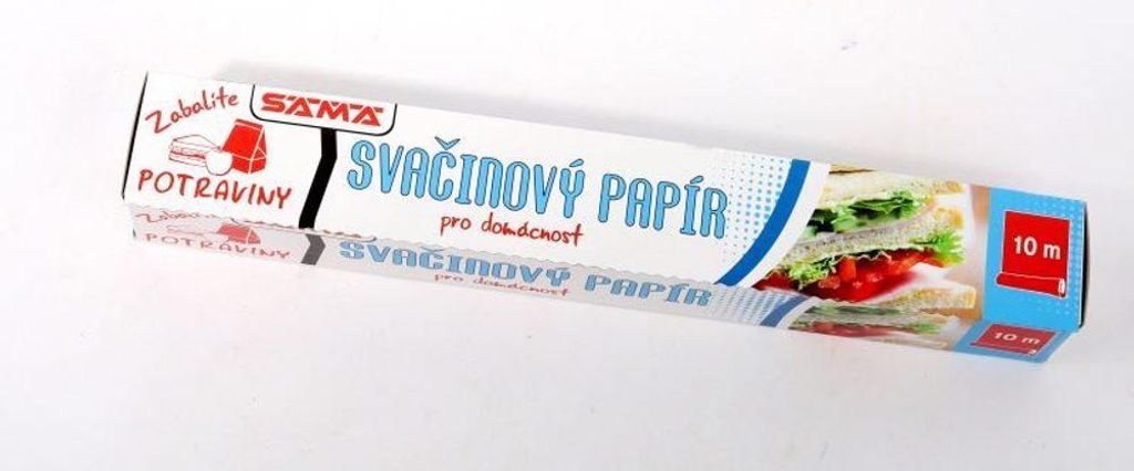 CZ papír svačinový 10m, box s pilkou, krab.
