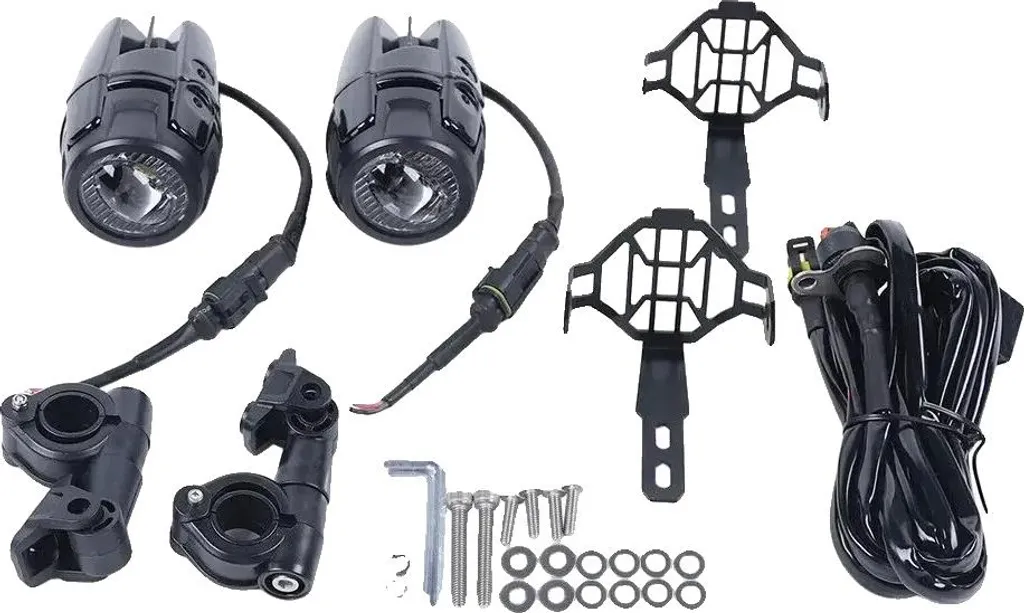 Feu antibrouillard moto puissant 60W 4000LM noir étanche haute densité