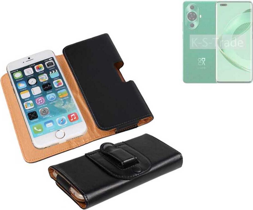 K-S-Trade Schützhülle Handyhülle kompatibel mit Huawei nova 11 Ultra Holster Gürtel Tasche Schutzhülle Handy-Tasche Smartphone Case Seitentasche