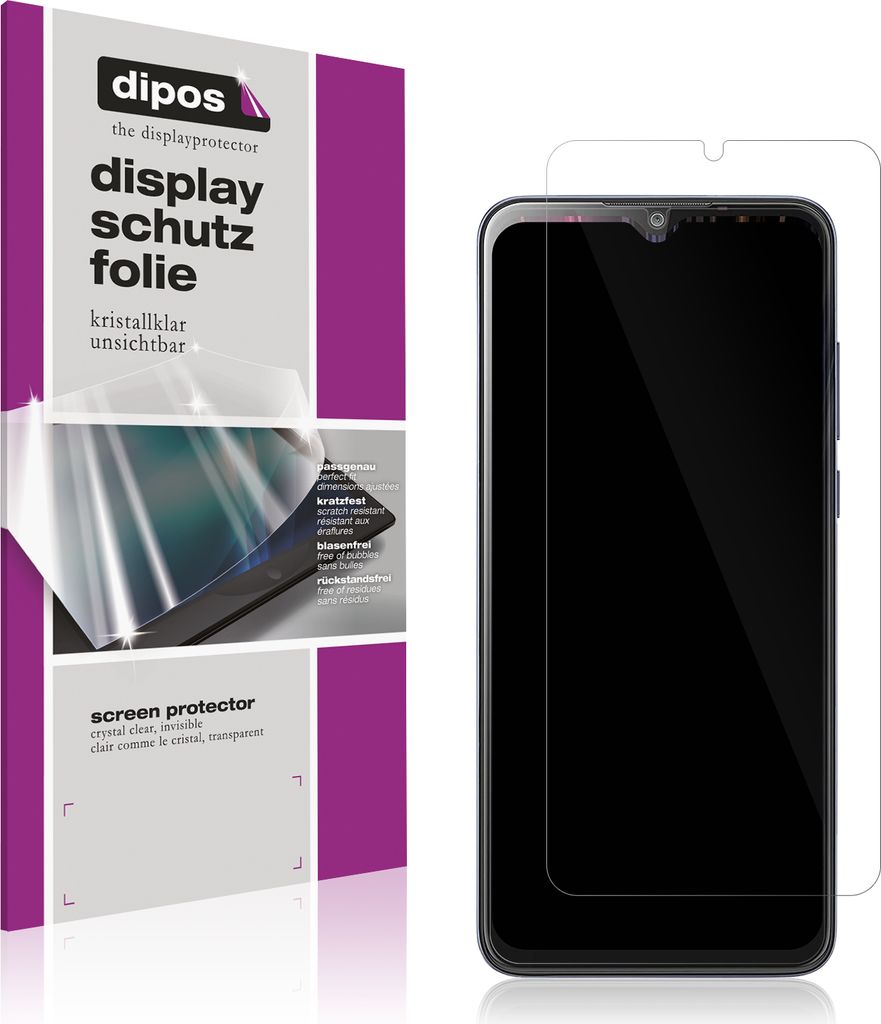 2x Schutzfolie für Lava X2 klar Displayschutzfolie Folie Display Schutz dipos