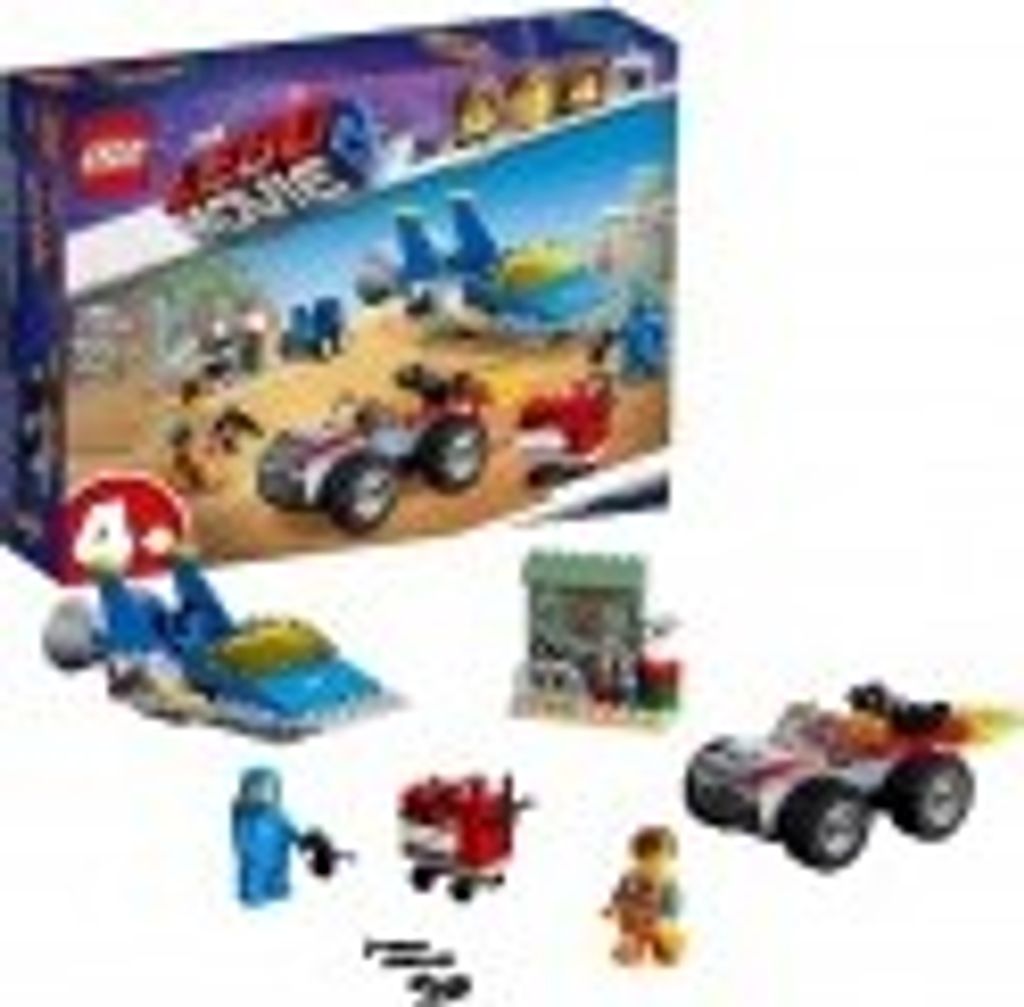 The LEGO Movie 2 set packaging with various LEGO models and minifigures.