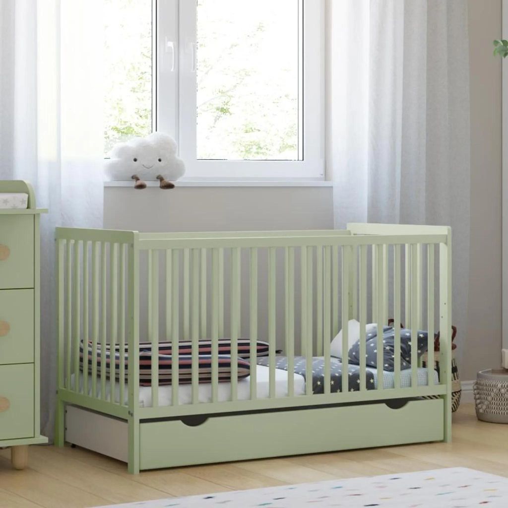ZEE LUMI Lettino per Bambini Menta 120×60 cm 2in1 con Immagine del prodotto 