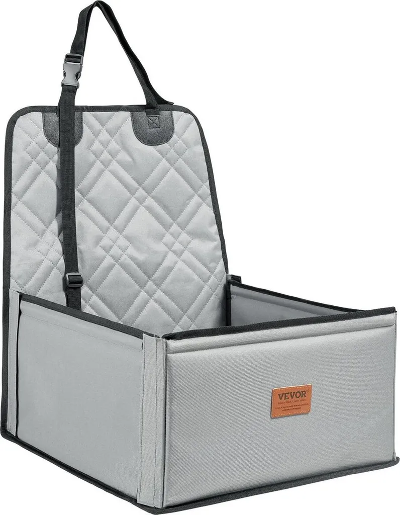 Dog Booster Seat Grigio 12kg | Il Meglio per i Viaggi del tuo Pet - 1