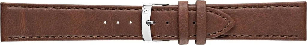 Bracelet Vegan 18mm Abete Argent : Alternative Durable au Cuir Animal