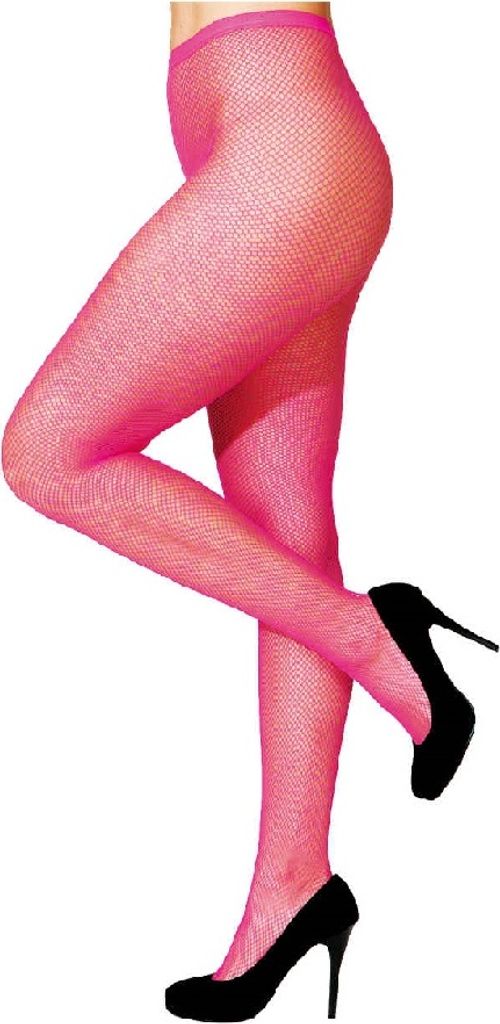 O40006-12 pink Damen Netz-Neon Strumpfhose Produktbild 