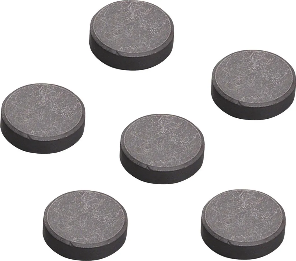Aimant rond puissant noir Ø 20 mm pour loisirs créatifs et bricolage