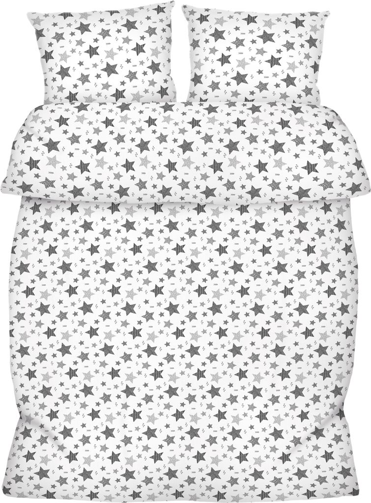 Amilian Bettgarnitur Bettwäsche 155x220 cm mit Hotelverschluss inkl. Bettbezug 155 x 220 cm und 2 x Kopfkissenbezug 80x80 cm Sommer und Winter