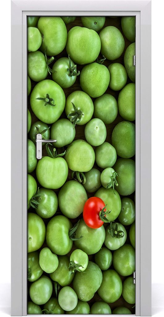 Tulup Türaufkleber 75x205 cm Dekorative Aufkleber Selbstklebend Wasserdichte Tapete Abnehmbar Schlafzimmer Wohnzimmer Wohnkultur - rote Tomate