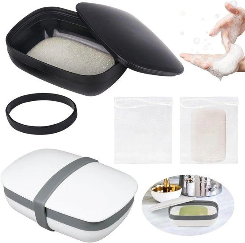 Kit savon de voyage avec lingettes et éponge pour sport et déplacement