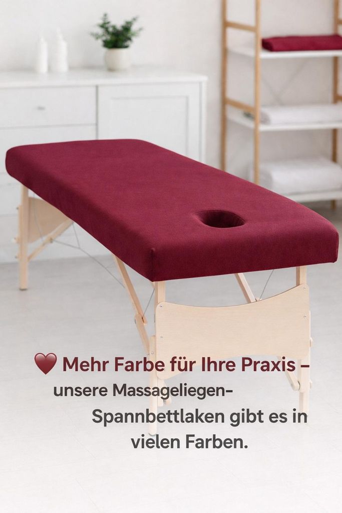 Massageliege Frottee Spannbettlaken mit Nasenschlitz Marke Produktbild 