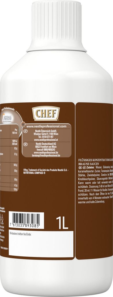 CHEF Demi Glace Braune Sauce Premium Konzentrat für Soßen Produktbild 
