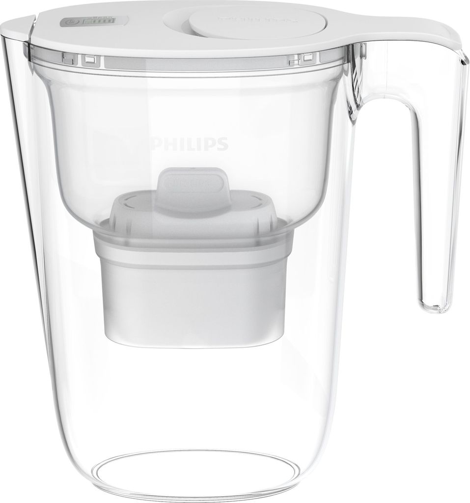 Philips Filter-Wasserkocher AWP2943WHT, 2,6l, Micro X-Clean, mit Timer, weiß, 3x Micro X-Clean Softe