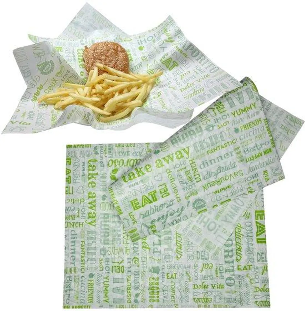Papier d'emballage alimentaire pour sandwichs et snacks - Lot de 100