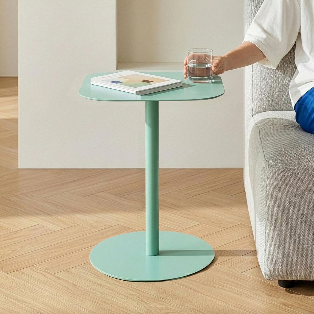 Odkladací stolík „Nastätten“ Balkónový stolík Kov 50 x 40 x Obrázok produktu 