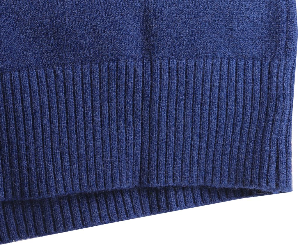 Damen Strickjacke Cardigan Wollpullover XXL Marineblau Produktbild 7