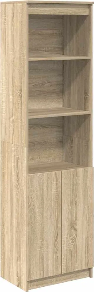 Colonne de rangement 180 cm chêne Sonoma, design épuré et robuste