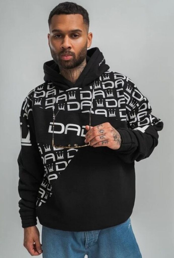 DADA Supreme Oversize Hoodie s celoplošnou potlačou loga a Obrázok produktu 