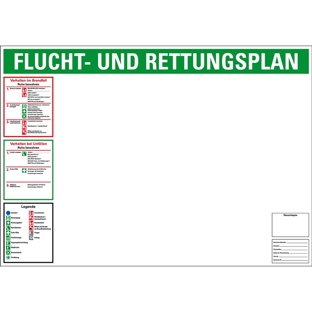 Flucht- Und Rettungsplan Set, DIN ISO 23601, | Kaufland.de