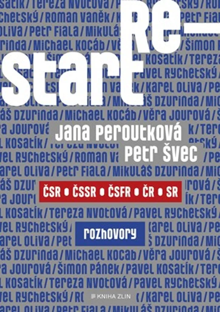 Livre d'histoire politique Restart par Jana Peroutková, édition 2022