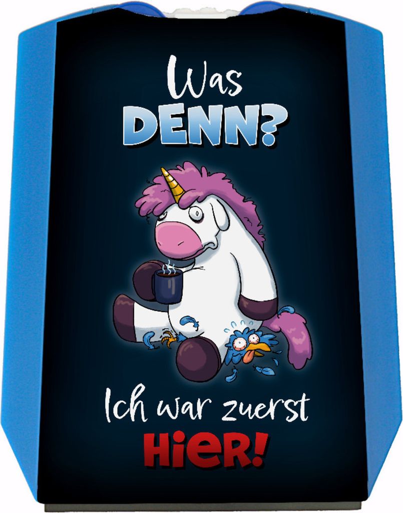 Was denn, ich war zuerst hier Einhorn Parkscheibe mit 2 Einkaufswagenchips