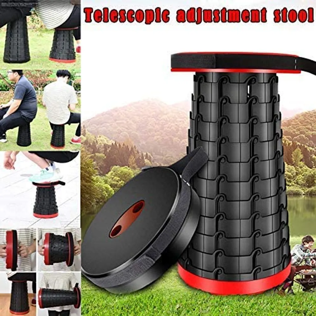 Siège escamotable de camping rétractable et ultra léger pour extérieur