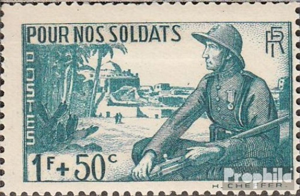 Briefmarken Frankreich 1940 Mi 465 mit Falz Unsere Soldaten