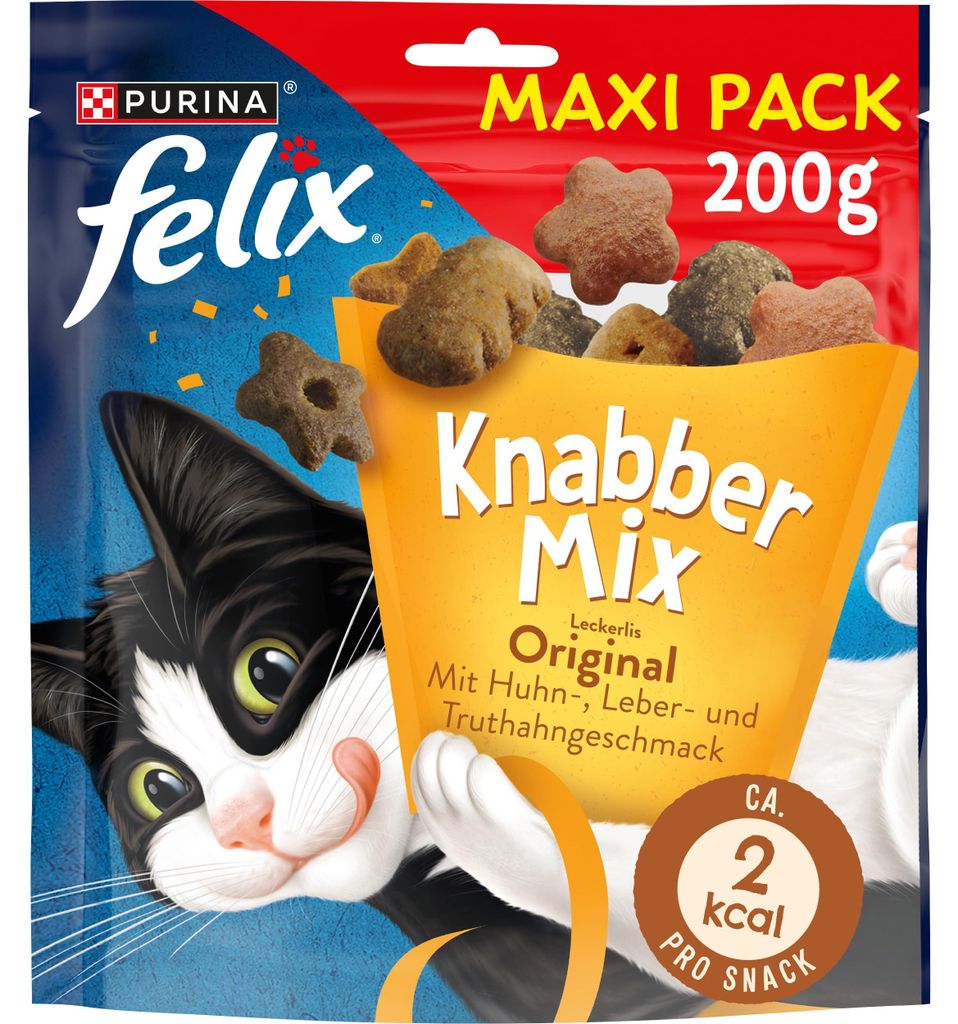 Felix KnabberMix Katzensnack, 3 Geschmacksrichtungen, 200g