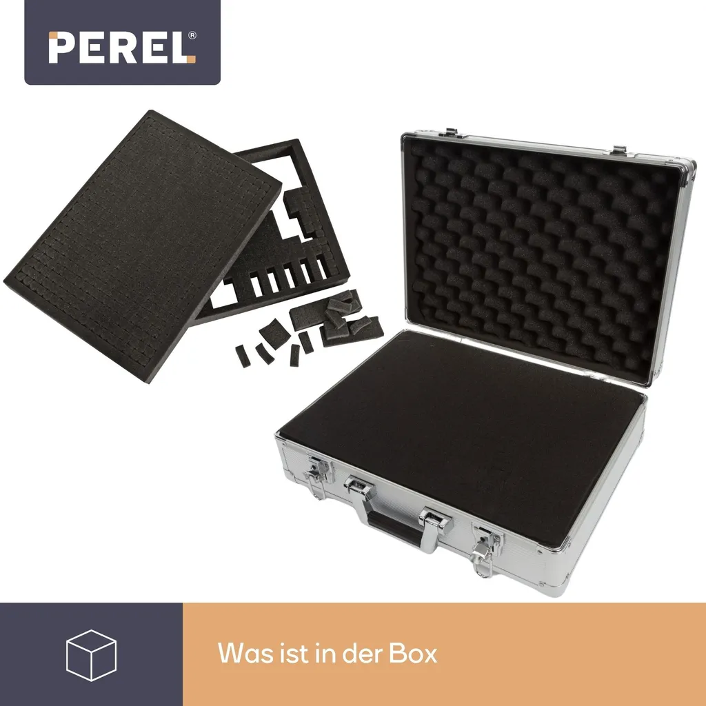 Boîte de rangement Perel 1819-42A avec compartiments amovibles Noirs - 8