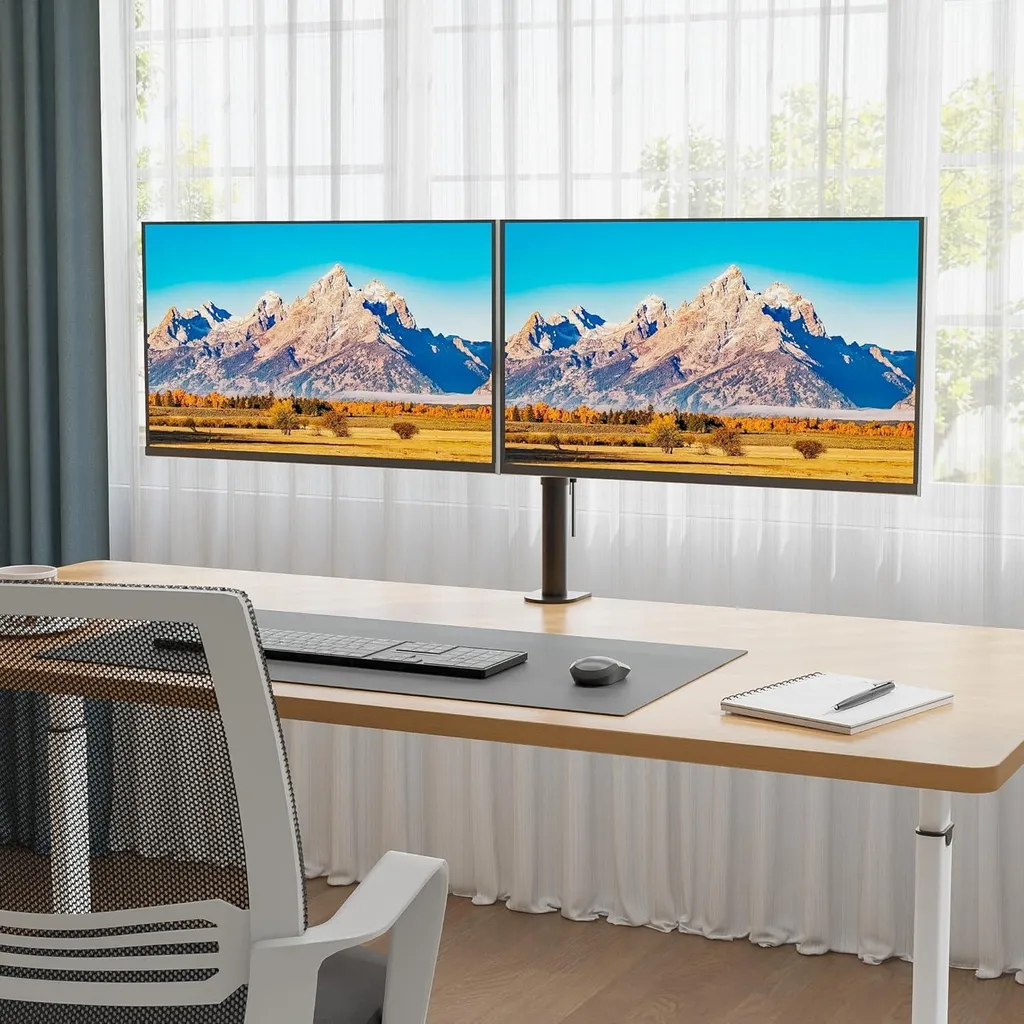 Support double écran pour télétravail - Optimisation bureau et ergonomie