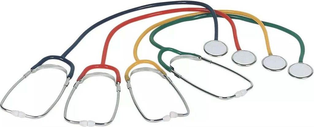 Flachkopf Stethoskop, Farbe schwarz, Med-Comfort: Schwestern Stethoskop mit aluminium-legiertem Kopf für den Einsatz in Medizin und Pflege als Sta...