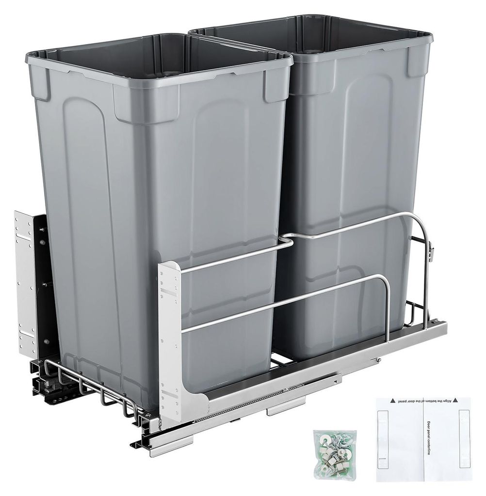 VEVOR ausziehbarer Mülleimer (27 Qt x 2), doppelter
