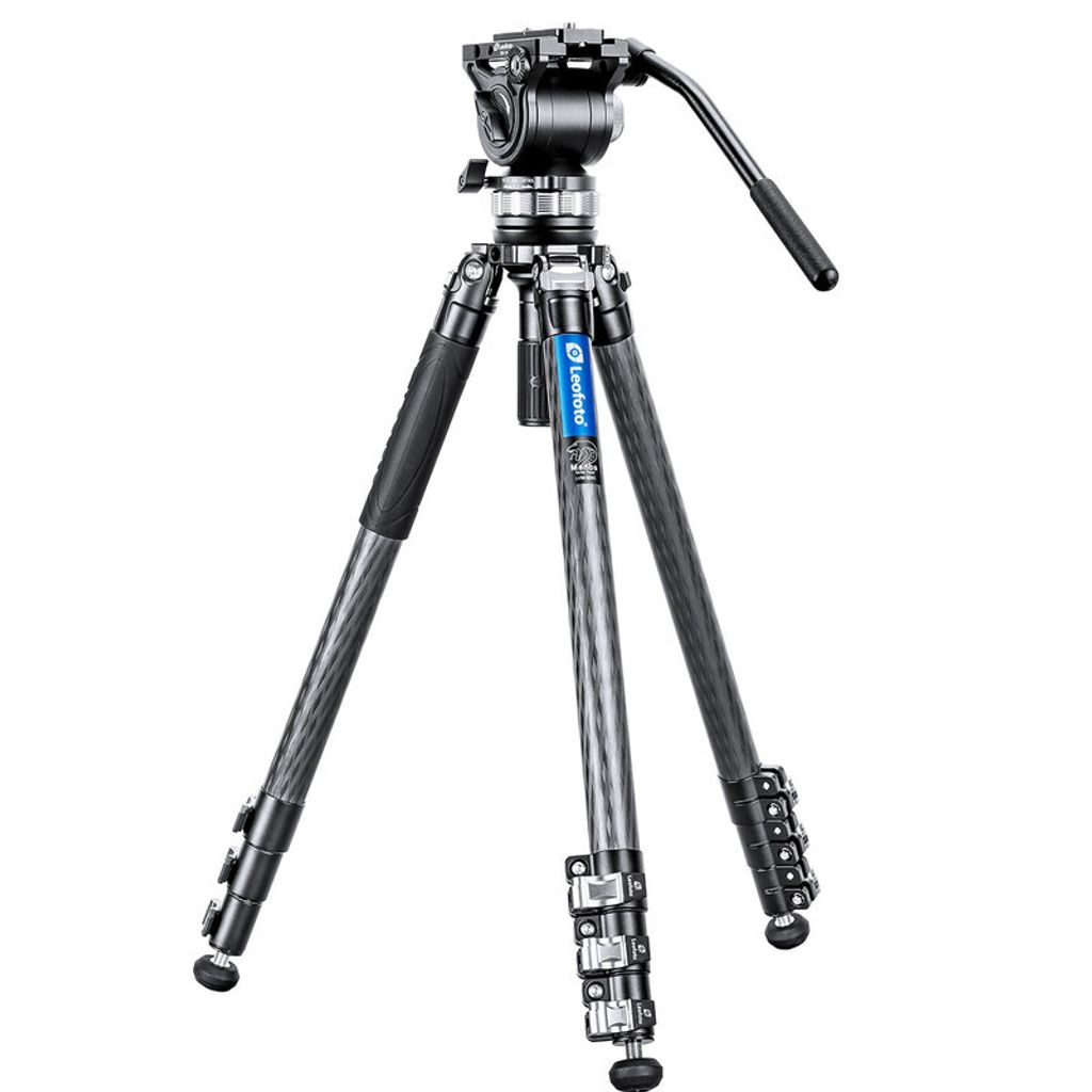 Leofoto LVM-324C+BV-15 4-Section Carbon Fiber Video Tripod Obrázek produktu 