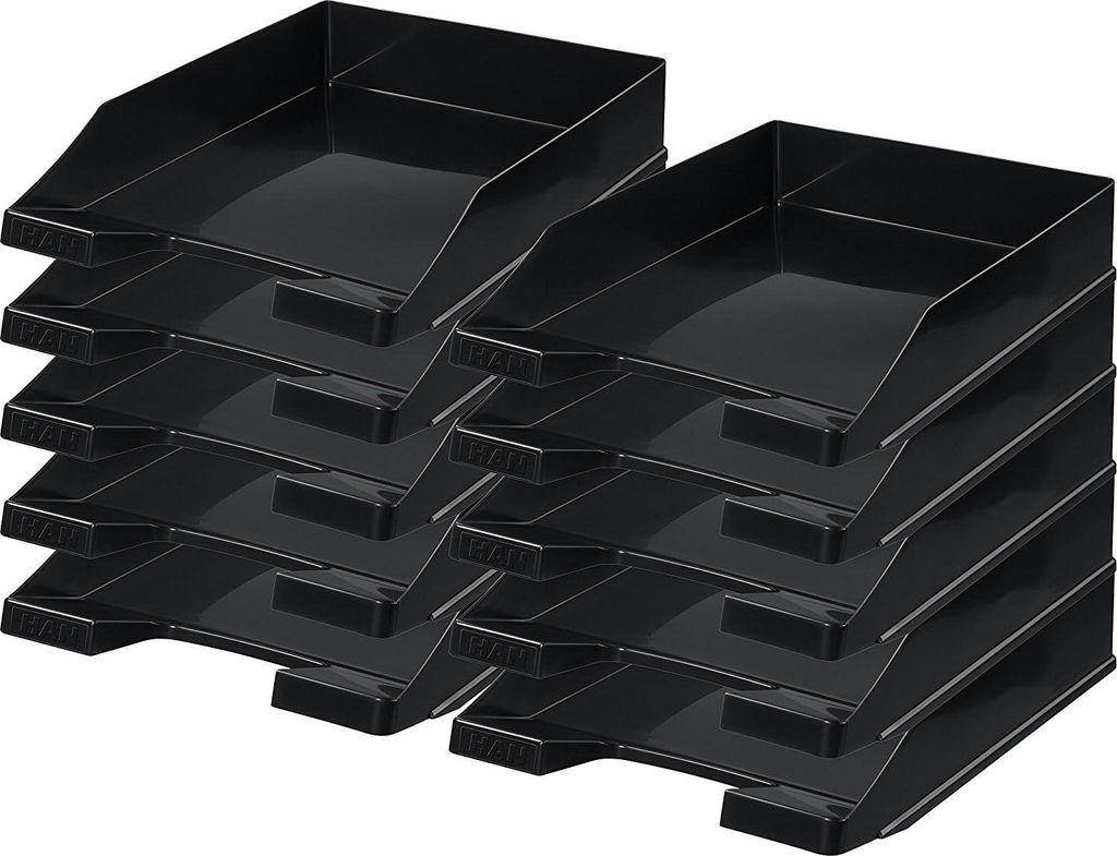 Han Briefablage A4 (10er Pack | schwarz) Produktbild 