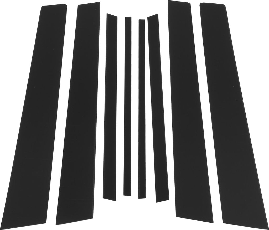 Türpfostenfensterleiste für Toyota Rav4 2007-2012 Anti-Kratz-Aufkleber Pfosten Tür Außenverkleidung Schwarz 8 Stück