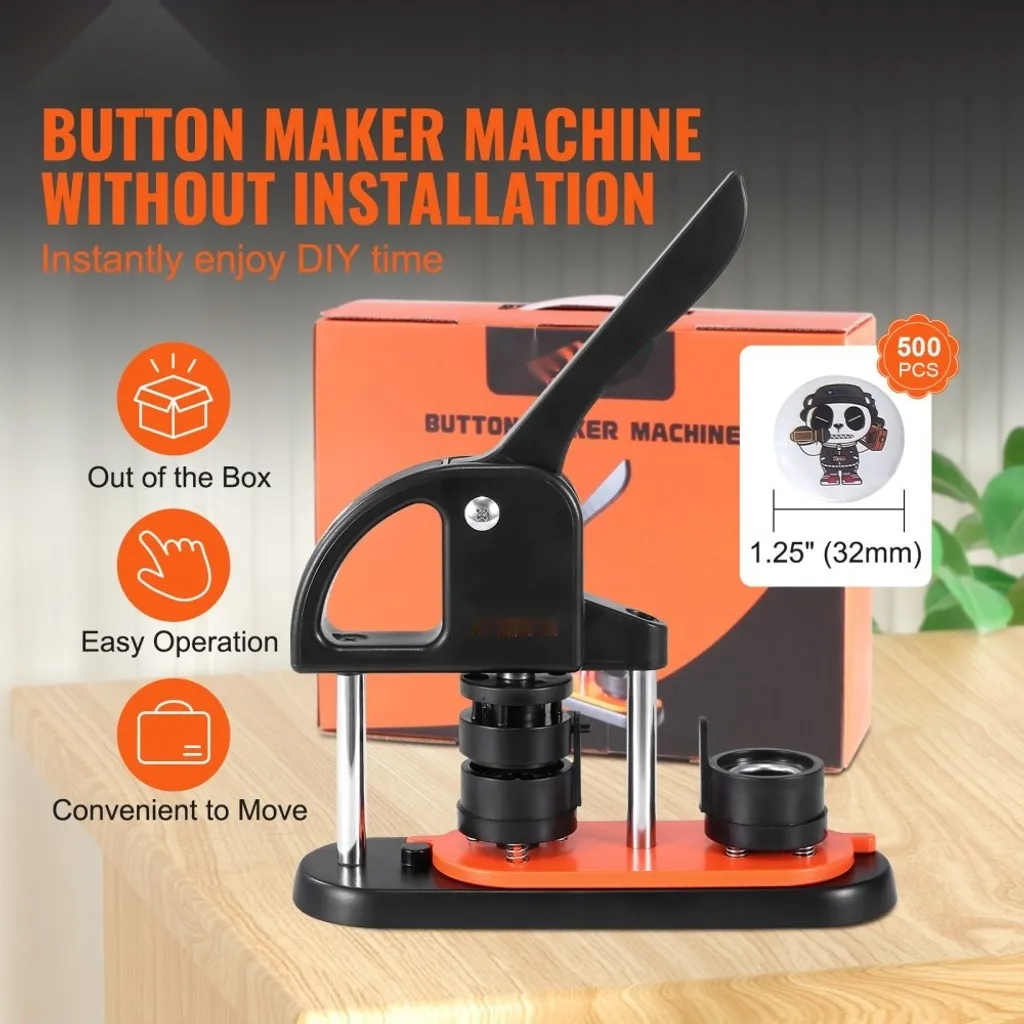 Machine à boutons 32mm avec 500 badges - Presse rotative haute précision