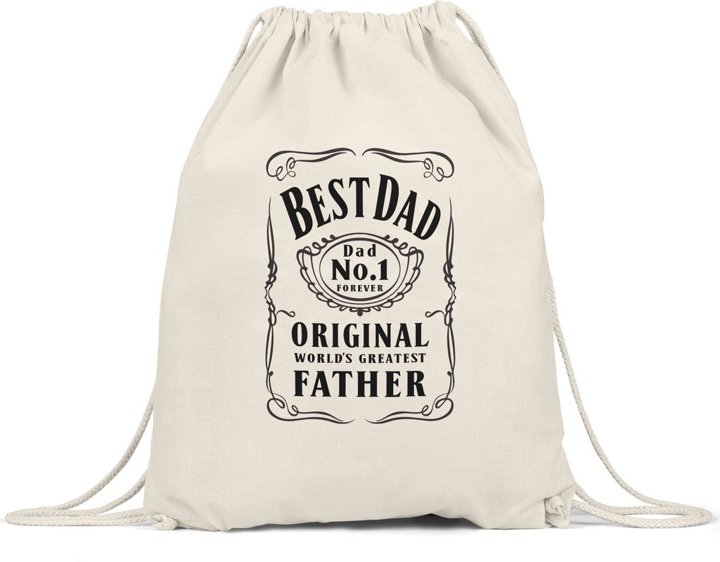 Best Dad Whiskey-Liebhaber Turnbeutel Gymsack Vatertag Produktbild 