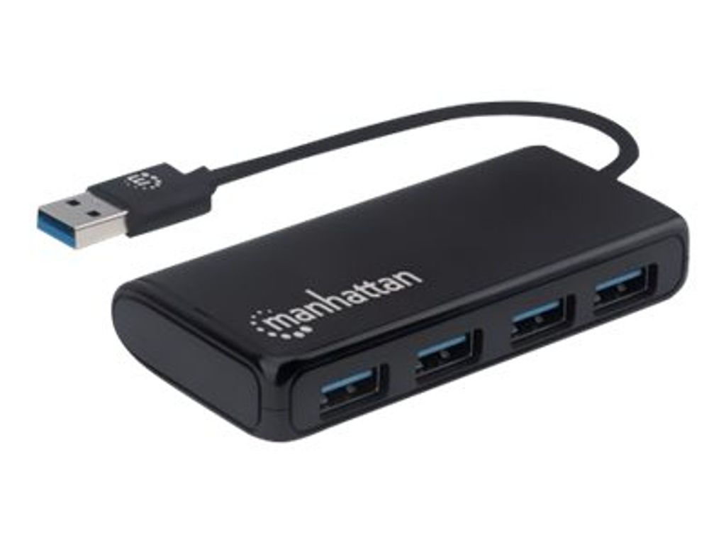 MANHATTAN 4-Port USB 3.2 Gen 1 Hub USB-A St./ 4x A-Buchse Immagine del prodotto 