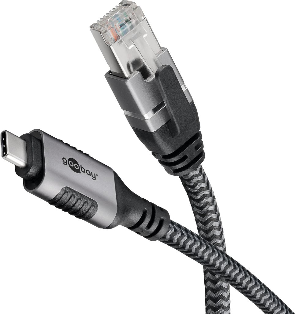 Ethernet-Kabel USB-C 3.2 Gen2 Stecker > RJ-45 Stecker Produktbild 