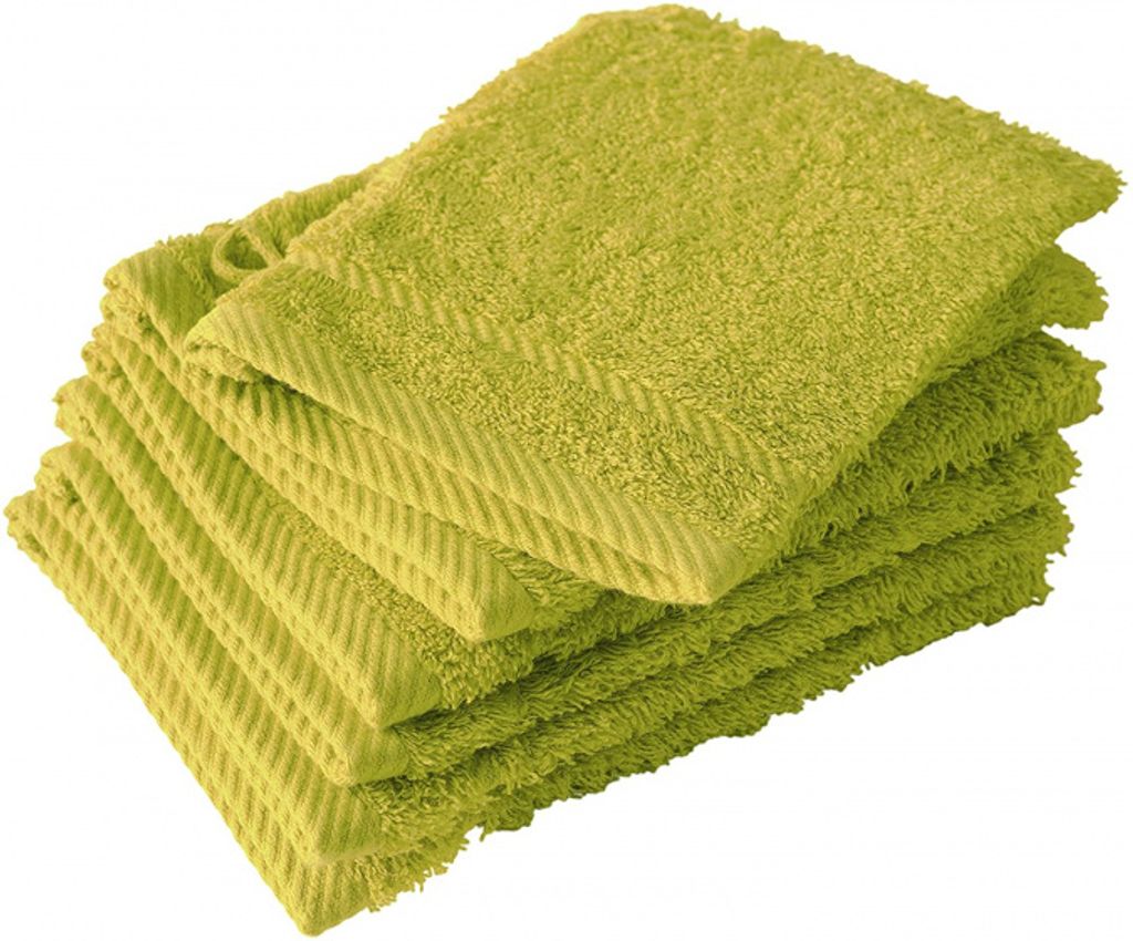 waschlappen Hélène21 x 15 cm Baumwolle Limone 6 Stück