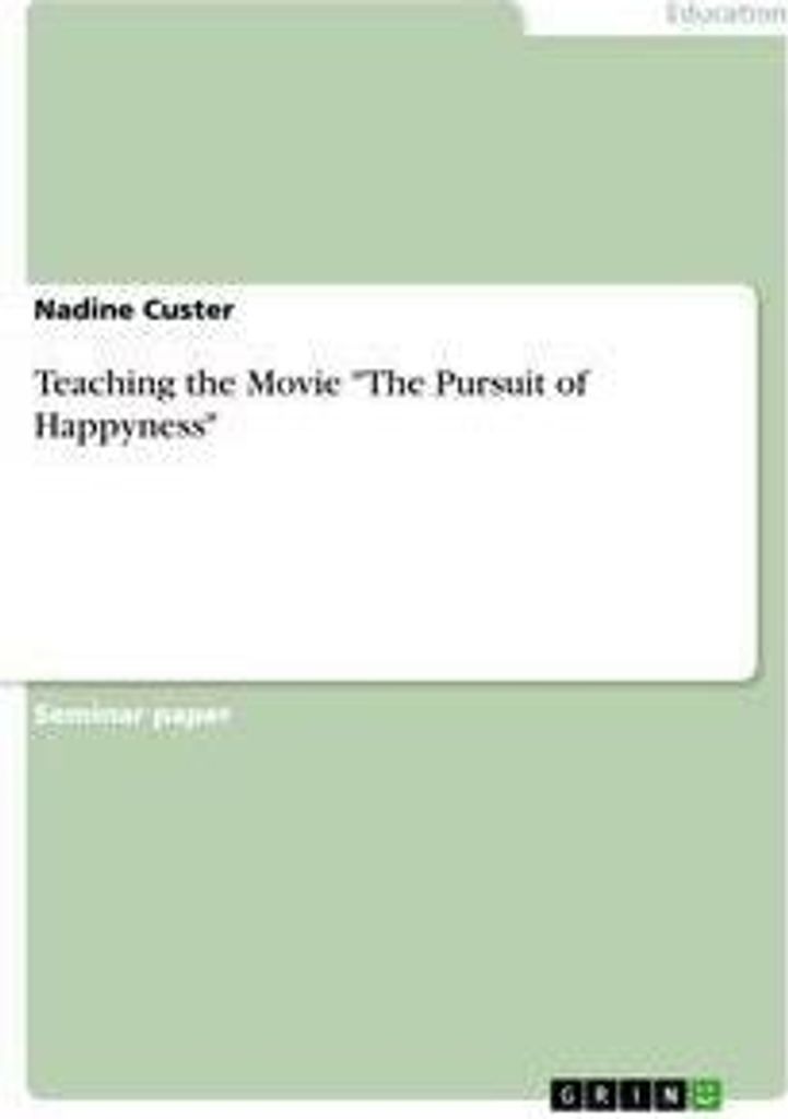 Teaching the Movie "The Pursuit of Happyness"