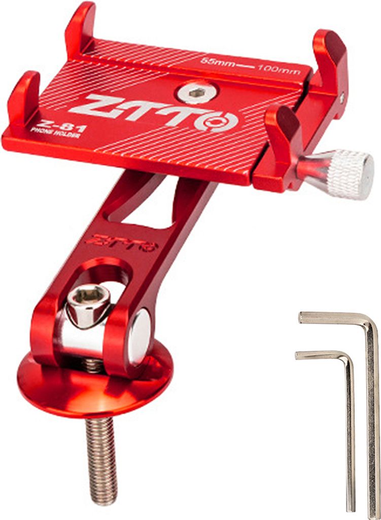 ZTTO Fahrrad-Handyhalter, Anti-Shake-Halterung, verstellbarer Handyhalter aus Titanlegierung, geeignet für Modelle mit einer Breite von 5–10 cm