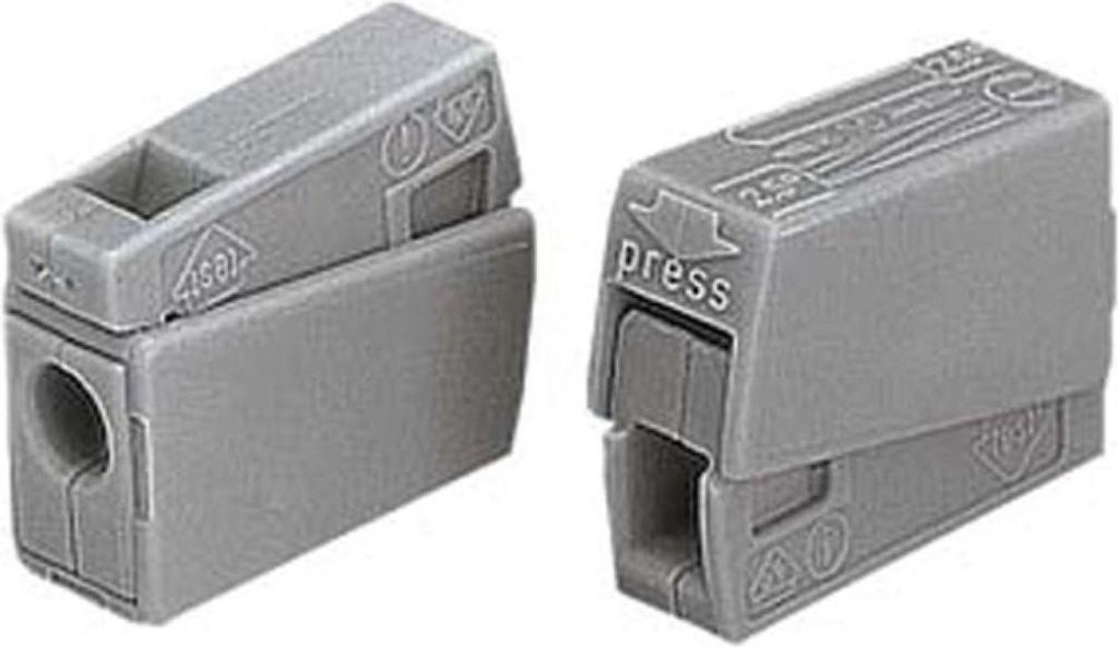 Wago - WG224101 - Leuchtenklemme - 2.5mm - 105° - Grau - 1 Stück lose