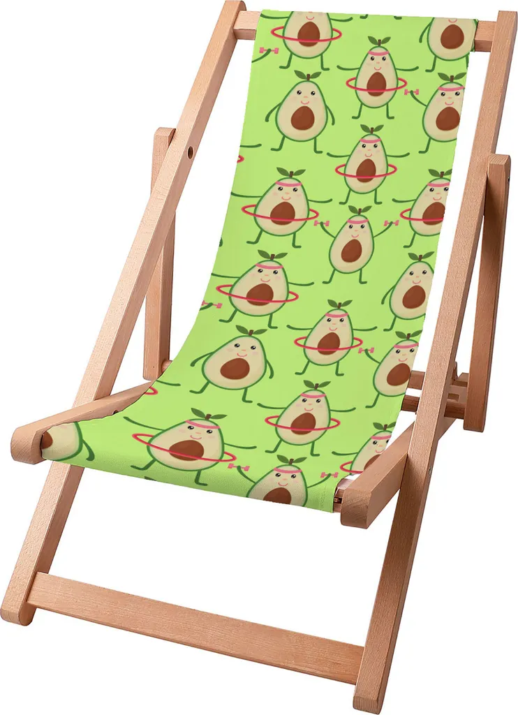 Sedia Sdraio Pieghevole Bambini Dreamroots Legno Avocado 130kg