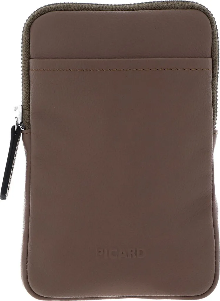 PICARD Legere Eco Borsa Cellulare Pelle Beige Chai - Vera Vera Pelle