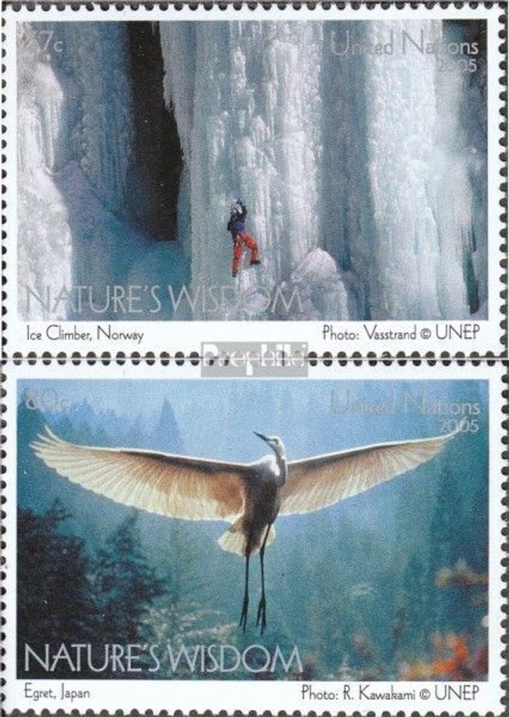 Briefmarken UNO - New York 2005 Mi 982-983 (kompl.Ausg.) postfrisch Weisheit der Natur